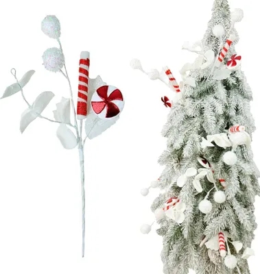 Produktbild von Weihnachtsdecke - Weihnachtszweig aus süßen Dekorationen 38 cm