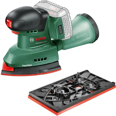 Obrázok produktu pre Bosch UniversalSander 18V-10, Kruhová brúska, Čierna, Zelená, 12000 OPM, 22000 OPM, 1,6 mm, Batérie