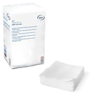 Zdjęcie produktu dla Kompresy z gazy 10x20 cm niesterylne 12-krotne 100 szt