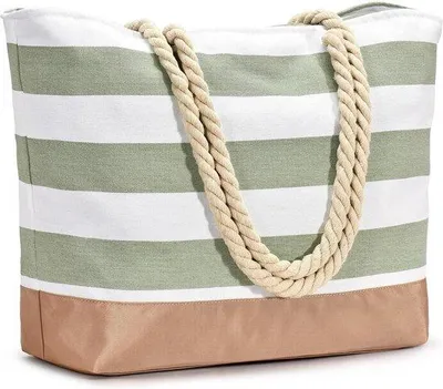 Produktbild von Famanu Shopper Tasche - Wasserdicht mit Reißverschluss - Damen Strandtasche