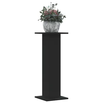 Produktbild von vidaXL Pflanzenständer 2 Stk. Schwarz 30x30x80 cm Holzwerkstoff