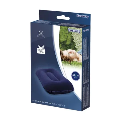 Immagine prodotto di Bestway cuscino gonfiabile per la testa cuscino di seduta 42x26x10 cm - assortito blu o bianco; 67121