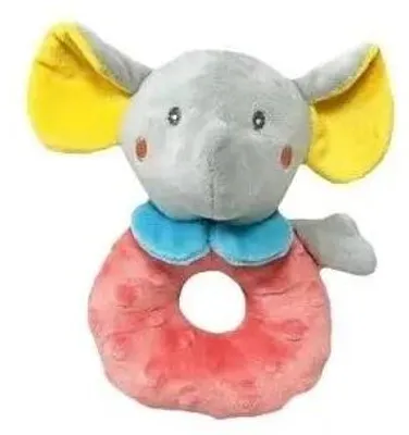 Produktbild von Rassel „Elefant“, grau, 18 cm – Tulilo