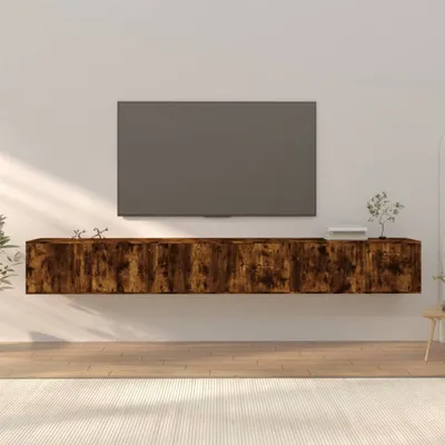 Produktbild von vidaXL TV-Wandschränke 3 Stk. Räuchereiche 100x34,5x40 cm