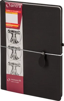 Produktbild von Notes B5 kropki Renesans Czarny Antra