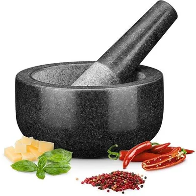 Produktbild von Famanu Mörser mit Stößel - Granit, 16 cm Durchmesser