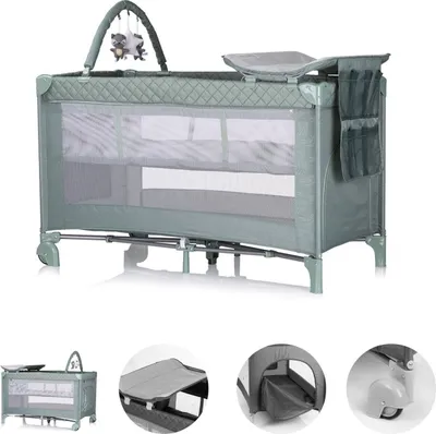 Produktbild von CHIPOLINO Reisebett mit Wickelauflage Luna Basil