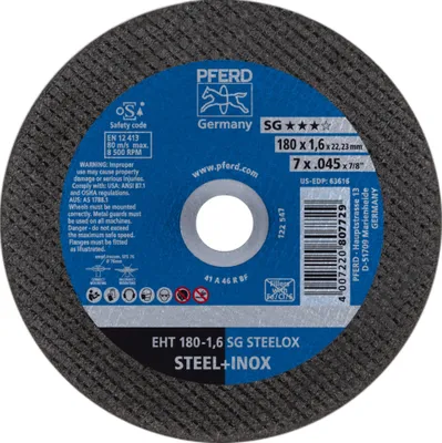 Produktbild von PFERD 61326410, 18 cm, 1,6 mm, 8500 RPM, 25 Stück(e)