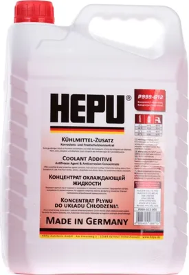 Produktbild von HEPU Kühlmittel Kühlerfrostschutz 5L Rot Antifreeze Konzentrat G12
