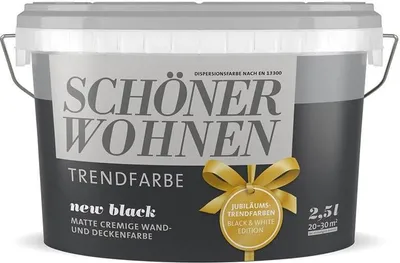 Produktbild von SW Trend Wandfarbe matt 2,5L new black 9538