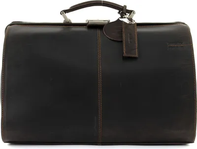Produktbild von GreenLand Nature Leder Henkeltasche Businesstasche Westcoast Original Doc-Case Brown braun