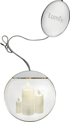 Immagine prodotto di Krinner 76102, decorazione luminosa a LED per finestre, forma di candela, luce bianca calda, trasparente, motivo "Luci fatate", trasparente, flessibile, 1 lampadina, tecnologia LED, alimentazione a batteria