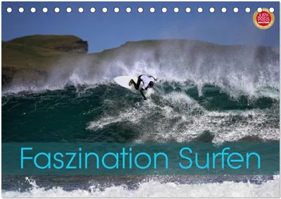 Produktbild von Faszination Surfen (Tischkalender 2025 DIN A5 quer), CALVENDO Monatskalender