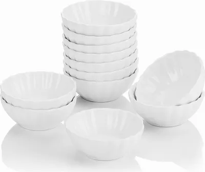 Obrázek produktu pro MALACASA, série Ramekin.Dish, sada 12 ks 55 ml SUPER MINI porcelánových misek na dezertní pudink