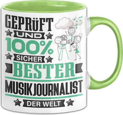 Produktbild von Musikjournalist Geschenk Lustiger Spruch für Musikjournalist Geschenkidee Bester Musikjournalist Der Welt (Grün)