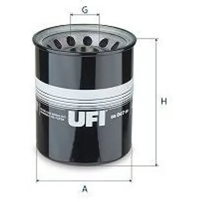 Produktbild von Ölfilter UFI 80.047.00 Anschraubfilter