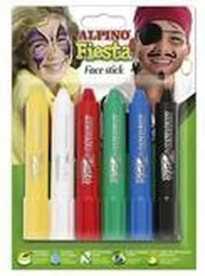 Image de ALPINO Crayons de couleur pour le visage 6 couleurs