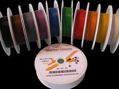 Produktbild von Schönwitz 50081 25 Meter Miniaturkabel Litze LIFY 0,05mm² weiß