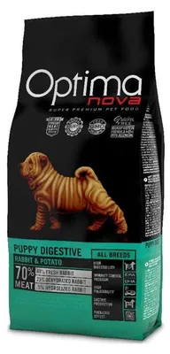 Immagine prodotto di OPTIMANOVA Puppy Digestive Rabbit & Potato - cibo secco per cani - 12 kg