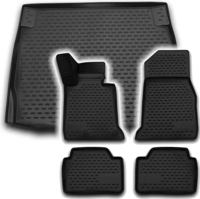 Produktbild von Gummi Kofferraumwanne + Fußmatten Set für 1er BMW F20, Bj. 9/2011-