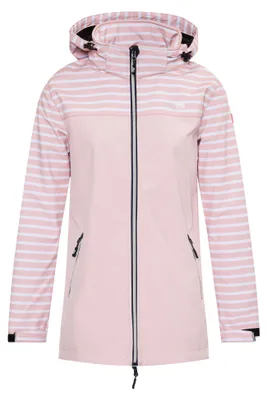 Produktbild von Nordberg Maddy - Softshell-Sommerjacke für Damen - Rosa Streifen - Größe M