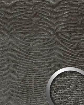 Produktbild von WallFace 14797 LEGUAN Leder Wand-paneel selbstklebende Tapete schwarz | 2,60 qm