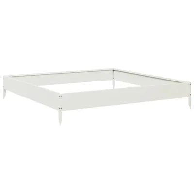 Produktbild von vidaXL Hochbeet Weiß 100x100x18,5 cm Stahl
