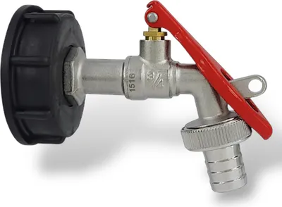 Produktbild von IBC Adapter Auslaufhahn Kugelauslaufhahn abschließbar Wasserhahn Container 3/4"