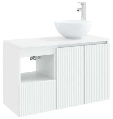 Immagine prodotto di vidaXL Set di mobili da bagno, 2 pezzi, bianco, legno composito