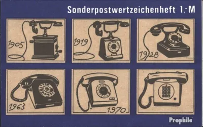 Produktbild von Briefmarken DDR 1983 Mi SMHD12 (kompl.Ausg.) postfrisch Fernsprechapperat