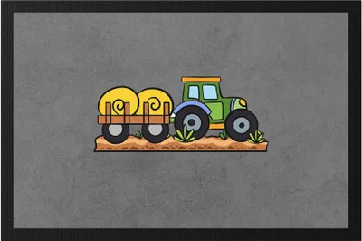 Produktbild von Trecker Fußmatte Für Trecker Fans Bauernhof Bauern Feld Landarbeit Landwirtschaft Traktor