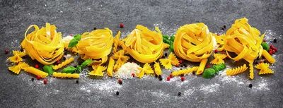 Produktbild von Wandbild 80x30cm Aluminium Dibond Pasta Nudeln Küche Deko Wanddeko Italien