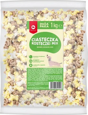 Obrázok produktu pre MACED Bones Cookies Vanilla Mix - pochúťka pre psov - 1 kg