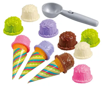 Image de Jeu Playgo "Crème glacée" – ensemble de 17 pièces.