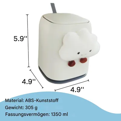 Produktbild von Auto-Mülleimer zum Aufhängen, mit Klappdeckel und auslaufsicherem Design, praktisch als Auto-Organizer