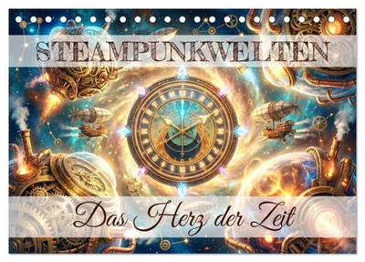 Produktbild von Steampunkwelten - Das Herz der Zeit (Tischkalender 2027 DIN A5 quer), CALVENDO Monatskalender