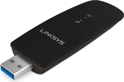 Obrázek produktu pro Linksys WUSB6300, Bezdrátový, Bezdrátový, USB, Wi-Fi 5 (802.11ac), 867 Mbit/s, Černá