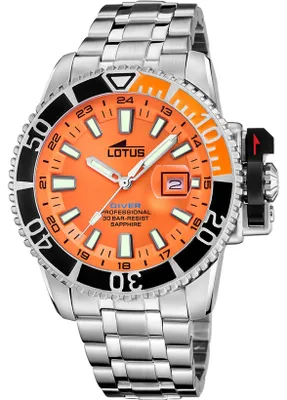 Zdjęcie produktu dla Lotus Zegarek z datownikiem Diver Orange Watch 18938/2