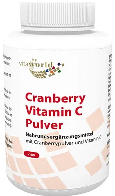 Produktbild von Vitaworld Cranberry Vitamin C Kapseln, 180 St. Kapseln