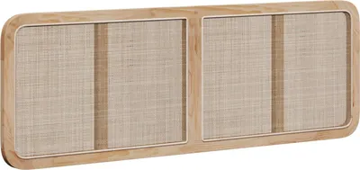 Imagen del producto de vidaXL Cabecero de cama, estilo natural, 160 x 55 x 3 cm, ratán