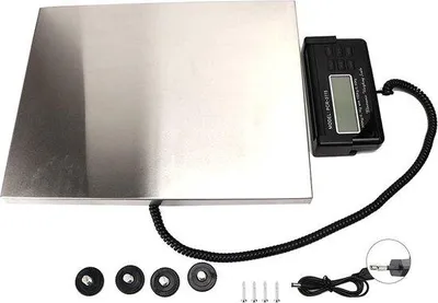 Obrázok produktu pre Digitálne váhy s vonkajším displejom, režimom tarovania, nosnosťou 300 kg, rúrkovou konštrukciou.