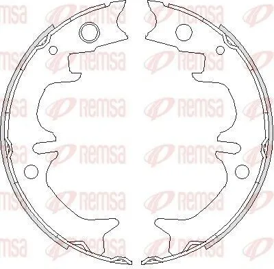 Produktbild von REMSA 4731.00 Handbremsbeläge für TOYOTA CELICA (ST20, AT20) Handbremse