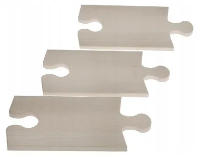 Zdjęcie produktu dla Deska drewniana dekoracyjna PUZZLE 3szt zestaw do KROJENIA SERWOWANIA