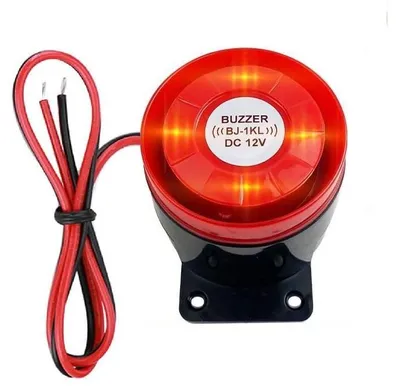 Obrázok produktu pre Miniatúrna siréna s osvetlením, napájanie 12V, 120 dB