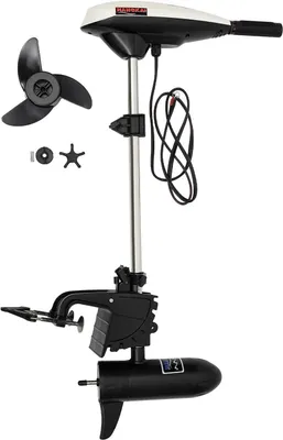 Produktbild von Elektro Außenbordmotor - 12V Bootsmotor - 29,5 kg Schubkraft - Kurzschaft 40 cm - Für Schlauchboot und Angelboot