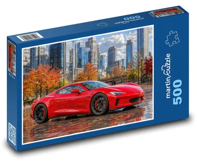 Produktbild von Puzzle 500 Sportwagen in der Stadt - martinpuzzle