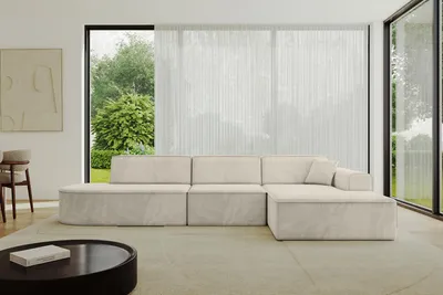 Produktbild von ALTDECOR Ecksofa in L-Form IREA-L2-v3 327x165x77 cm Beige Corner Sofa Eckcouch Couch Wohnlandschaft Cauchsofa