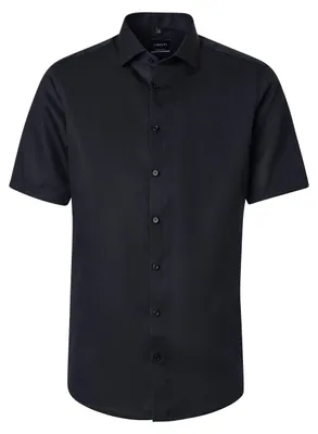 Produktbild von VENTI Herren Businesshemd Kurzarm Kent Modern-Fit Schwarz 36