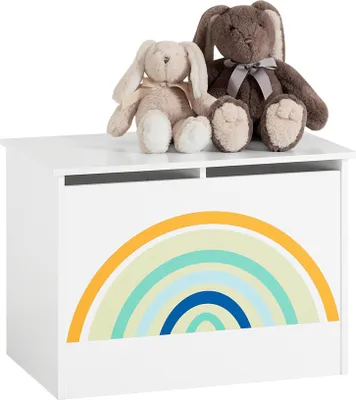 Produktbild von SoBuy KMB70-W Detská truhlica na hračky Úložný box na hračky s vekom Úložný box na hračky do detskej izby biely WHT cca: 62x44x40cm