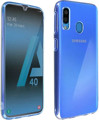 Produktbild von Avizar, 360° Schutz-Set: Hülle und Displayschutzfolie für Samsung Galaxy A40, Transparent